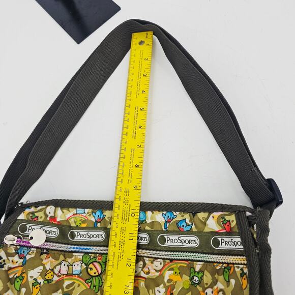 LeSportsac Tokidoki Paint a Rainbow Kawaii Allover Nylon Crossbody Messenger Bag - Picture 8 of 14